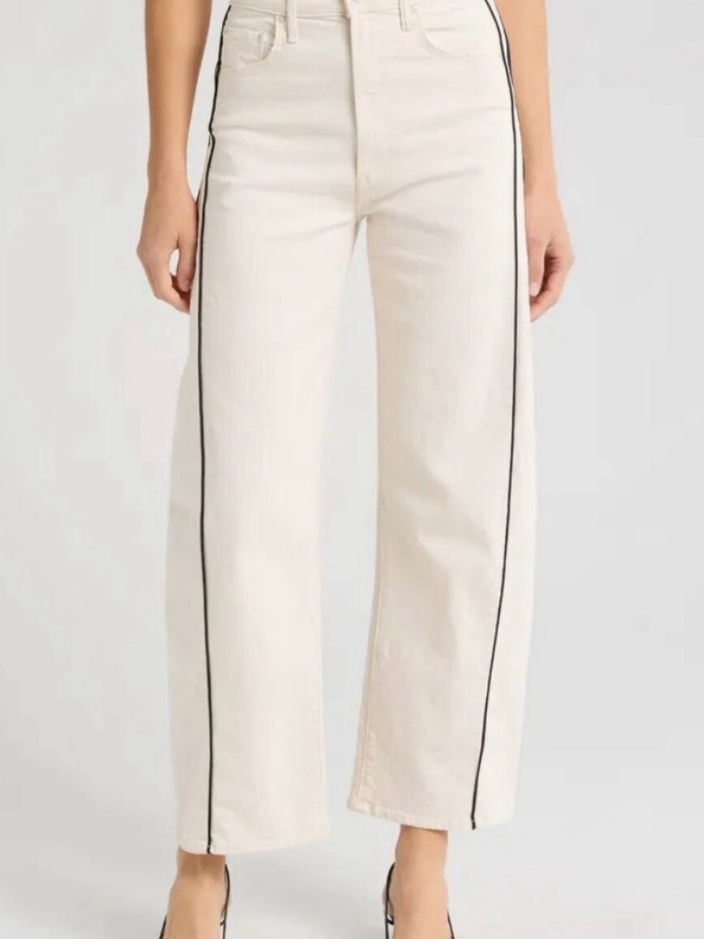 MOTHER Half Pipe Petite Jeans in Act Natural